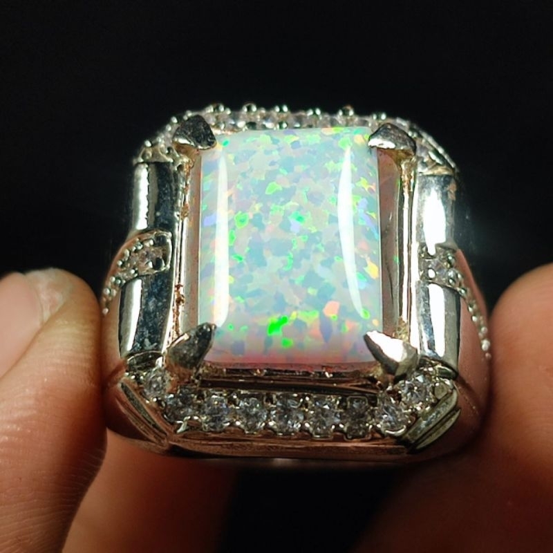 BATU KALIMAYA SUSU AUSSY OCTAGON ASLI CHATAM TOP KEMBANG JARONG SIAP PAKAI