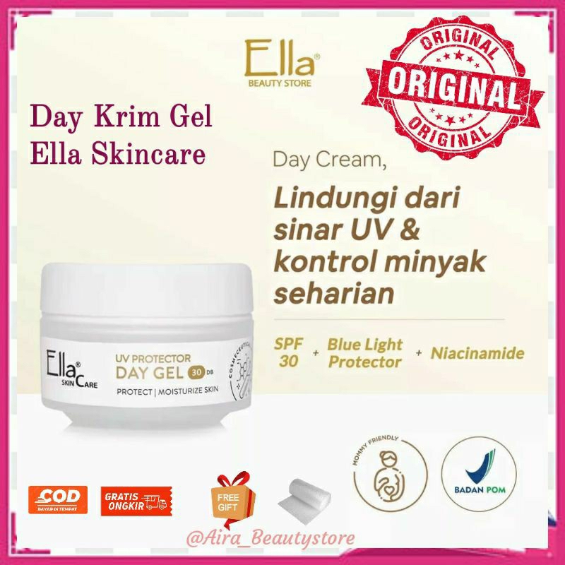 DAY CREAM GEL KRIM PAGI GEL ELLA SKINCARE