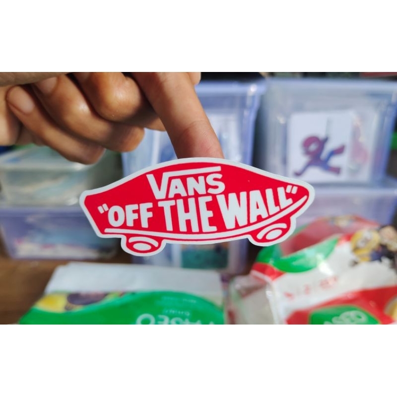 

stiker print vans custom stiker keren murah