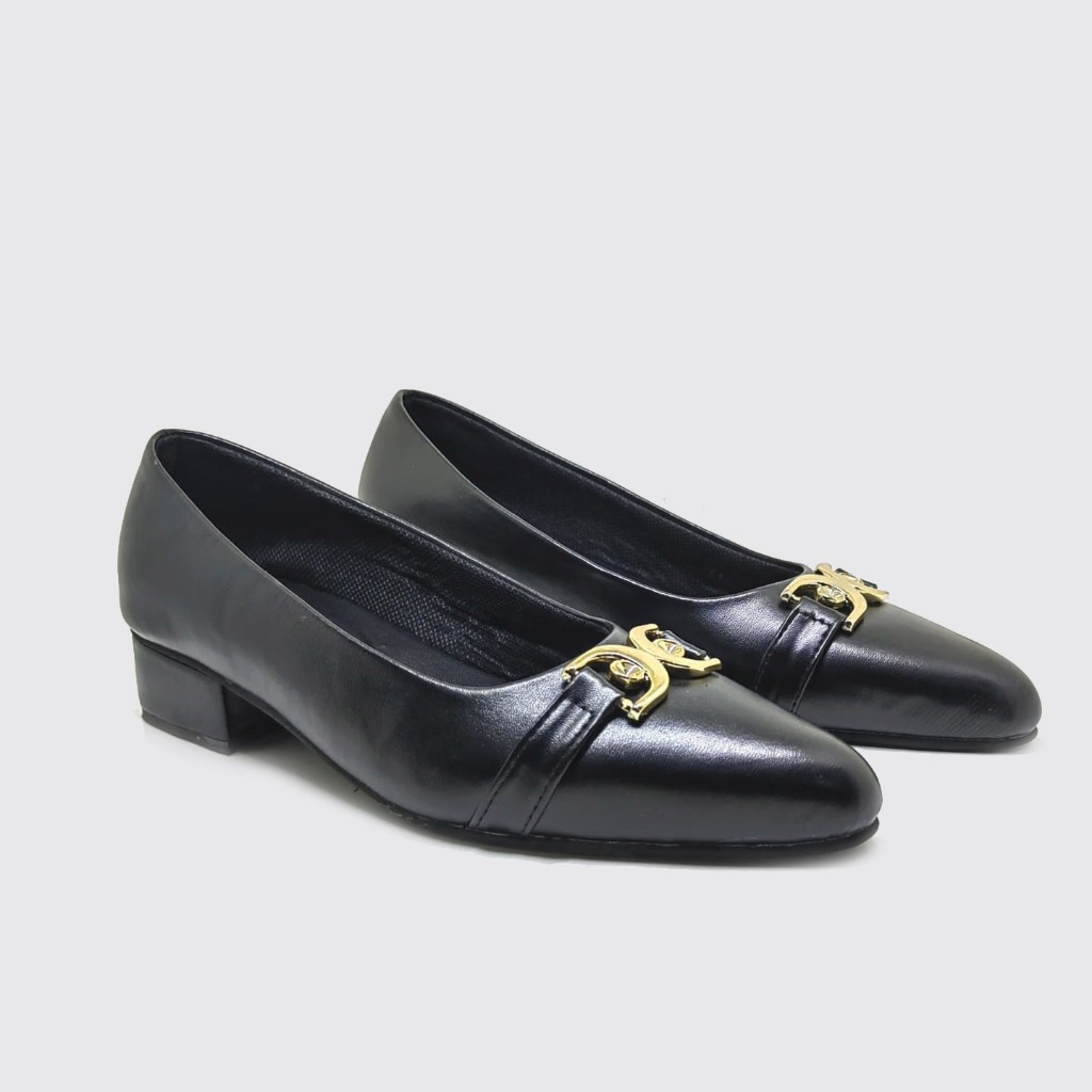 Sepatu heels slip on pantofel kerja formal wanita ukuran 41 42 43 44 45 jumbo