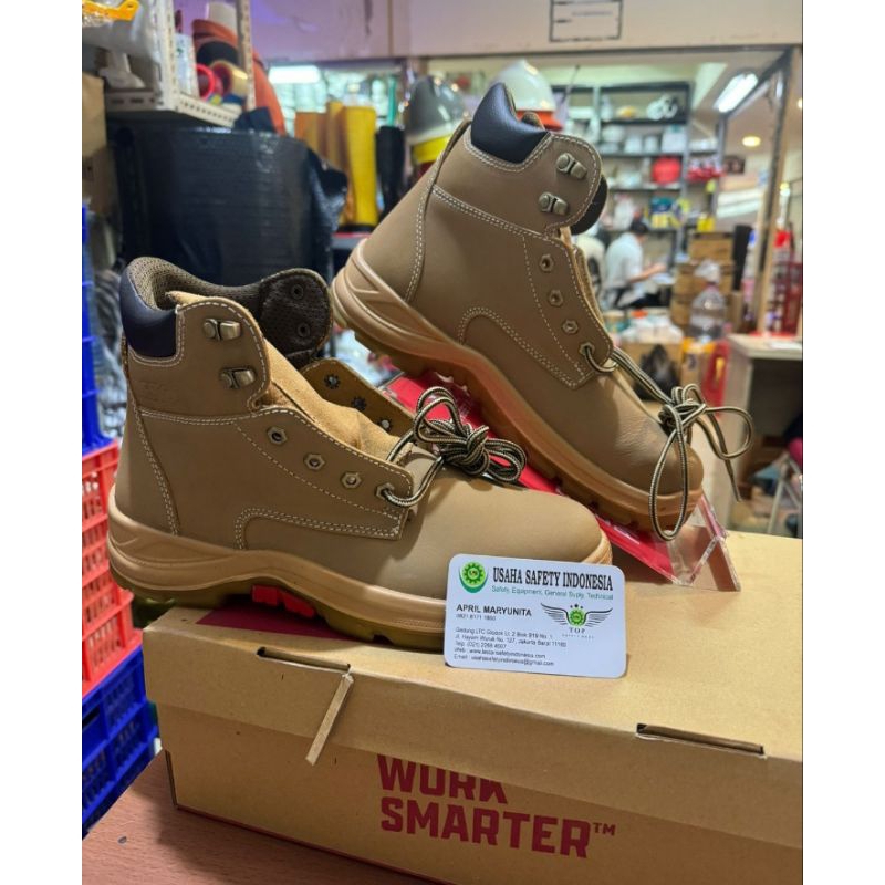 Sepatu Safety Aetos Tungsten Wheat Original Promo
