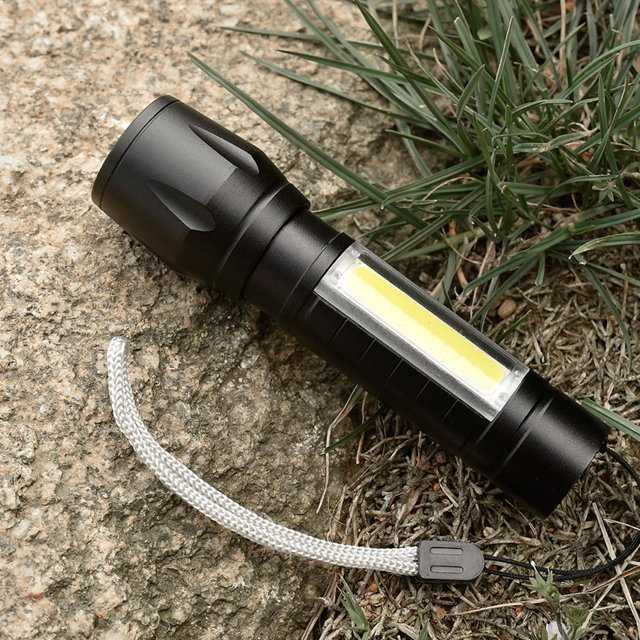 Senter LED USB Rechargeable XPE Q5 COB 2300 Lumens - 1517