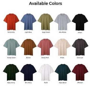 Kaos Oversize Premium Polos Unisex Bisa Grosir & Ecer