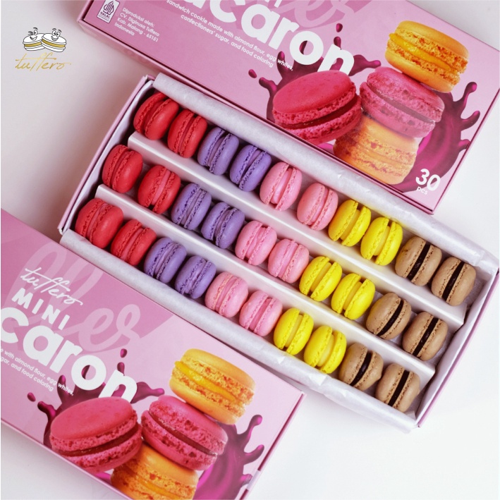 

12.12 FLASH SALE BABY MACARON MINI ISI 30 TEPUNG ALMOND ASLI MACAROON KECIL grosir