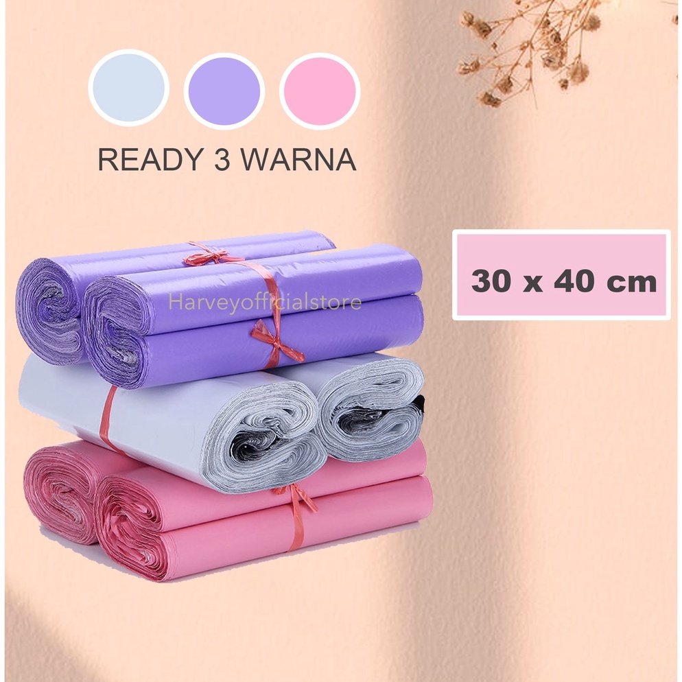 

Terlarisss.. [30x40] PLASTIK PACKING POLYMAILER PLASTIC PACKING ONLINE SHOP POLY MAILER 100LEMBAR - PUTIH 52