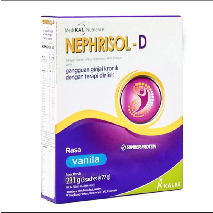 

BISA ✨COD✨ NEPHRISOL D VANILA 210 GRAM grosir
