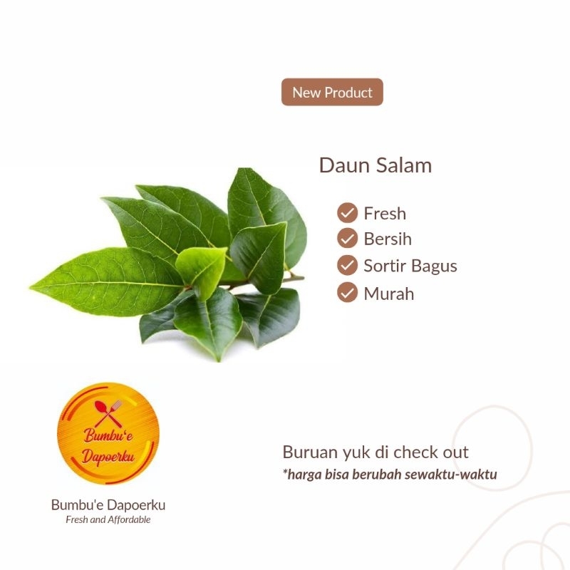 

Daun Salam 1 Tusuk | Fresh Product | Kirim Instan