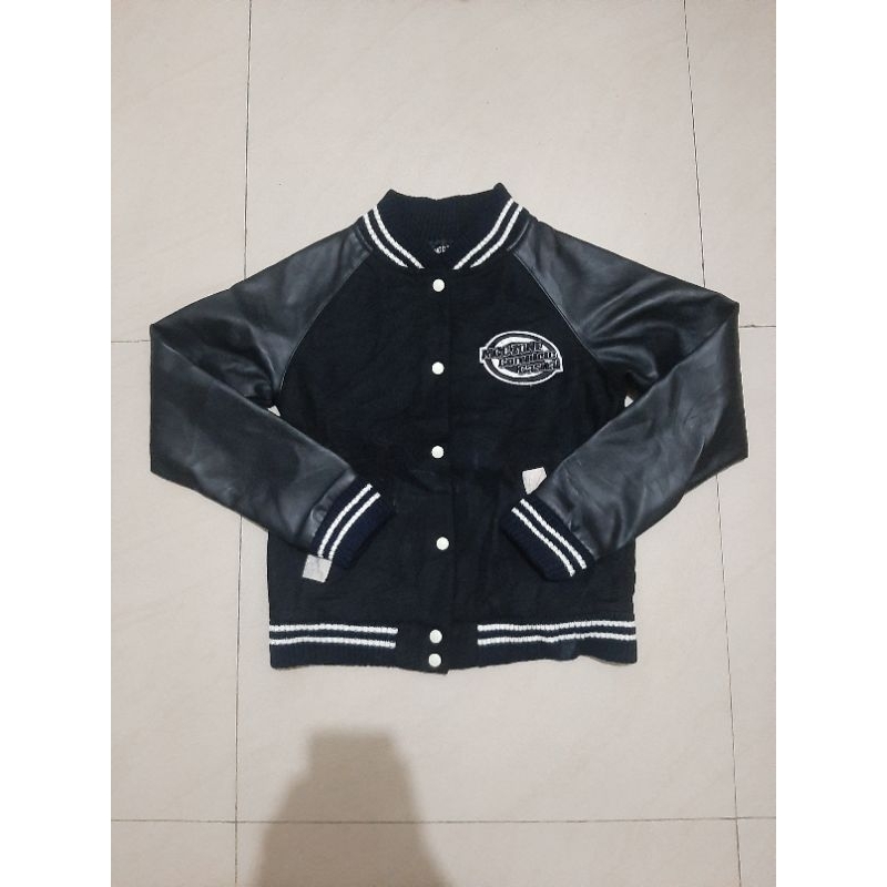 MCC Zone Varsity Leather Wool Woll Jacket Second PL Preloved