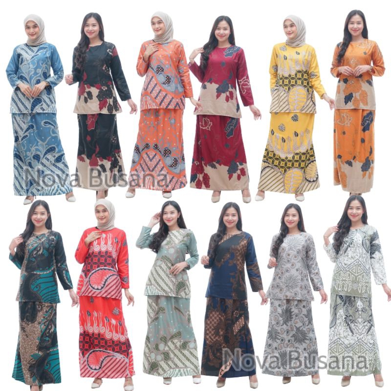 REALPICT SEPESIAL JAHITAN RAPI BAJU KURUNG MELAYU MALAYSIA SETELAN KERJA WANITA ROK DAN TUNIK | BAJU