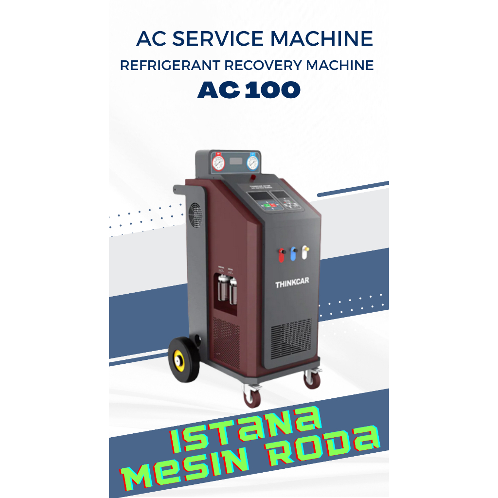 AC flushing 4R/AC Service Refrigerant Recovery Machine Filling vacuming refueling  AC 100/mesin ac f