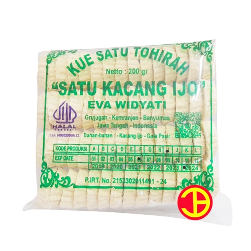 

Kue Satu Kacang Ijo Hijau Kue Kering Jadul Tohirah 200 gr