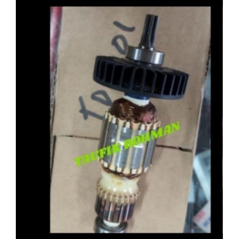 ARMATUR ANGKER ROTOR GULUNGAN DINAMO MESIN BOR MAKITA TIPE TD 0101 ORI