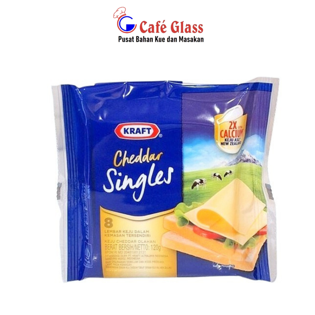 

Kraft Cheddar Singles 8 Lembar / Keju Slices Cheddar