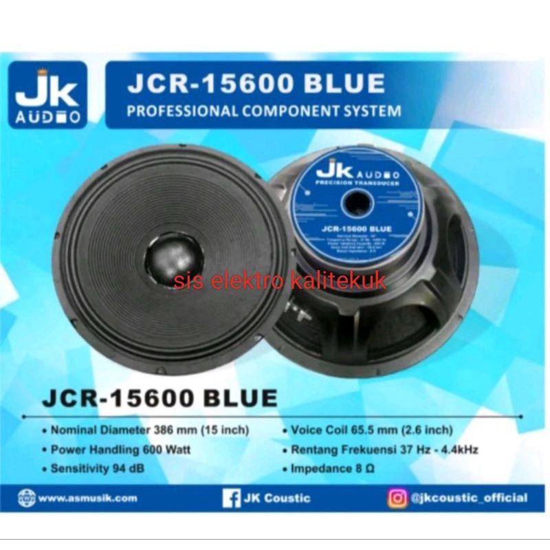 Speaker 15 Inch JK Coustic JCR15600 BLUE