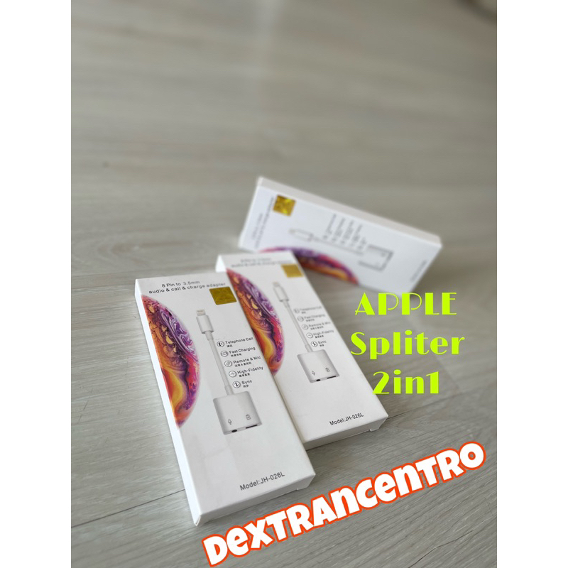 Kabel Splitter Dual Lightning ORIGINAL For IPHONE Adapter Konverter Headset Earphone(Bergaransi30har
