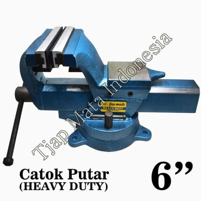 Catok Paron Ragum Catok Besi Putar Heavy Duty Bench Vise 6" Tjap Mata