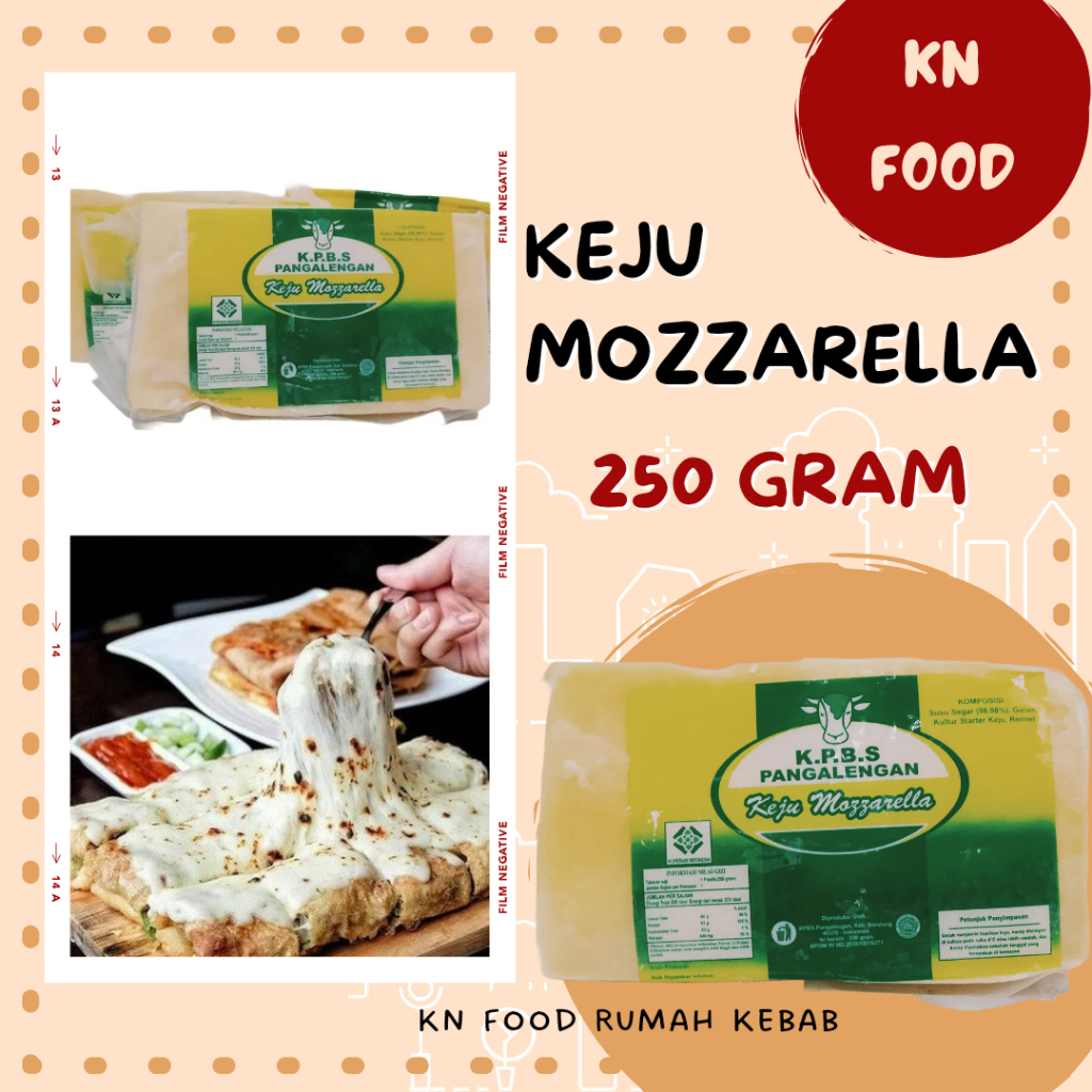 

Keju Mozarella - 250 gram - Mozarella Cheese by Grab Gojek