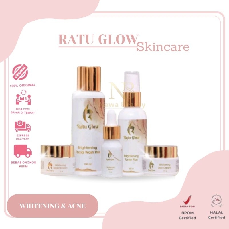 RATU GLOW SKINCARE REGULER ORIGINAL PENCERAH WAJAH BPOM MEGATASI FLEK HITAM