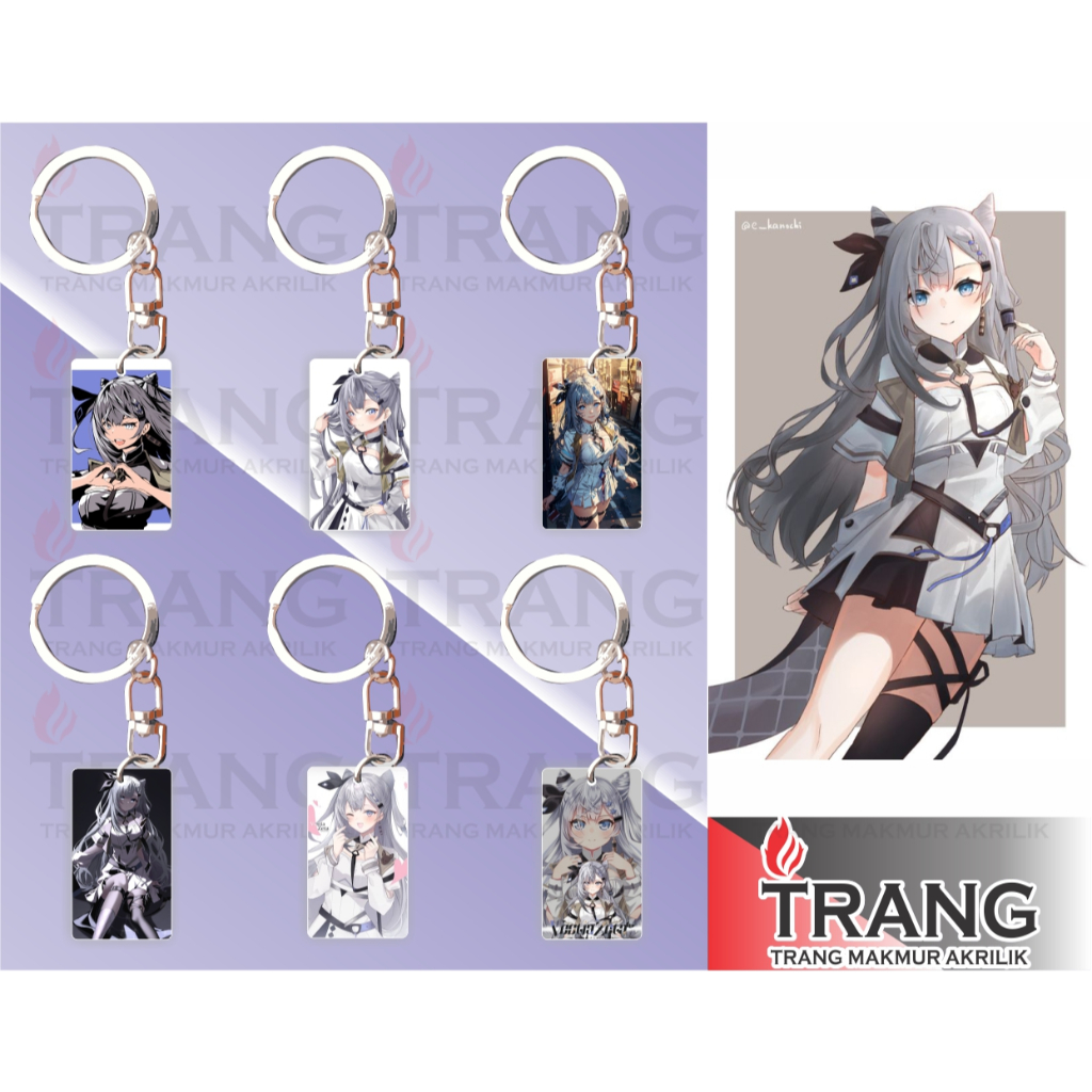 Gantungan Kunci Akrilik Vestia Zeta / Keychain Acrylic Vestia Zeta