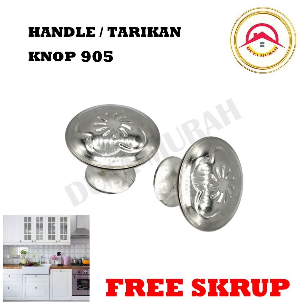 Knop Bunga 905 Laci Lemari Cupboard Stainless Door Knob Cabinet Drawer Kabinet Pintu Anti Karat