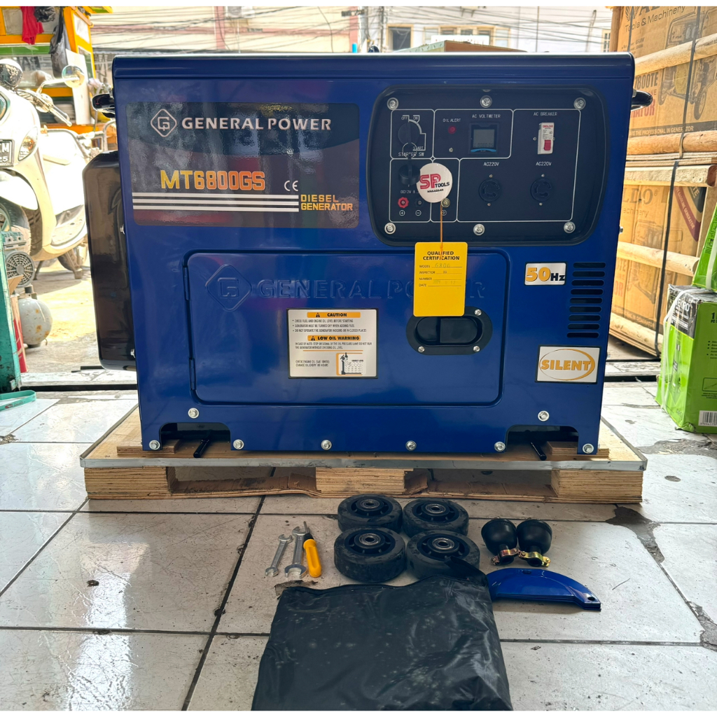 GENSET GENERATOR LISTRIK SOLAR SILENT 5000 WATT 5KW GENERAL MT6800GS