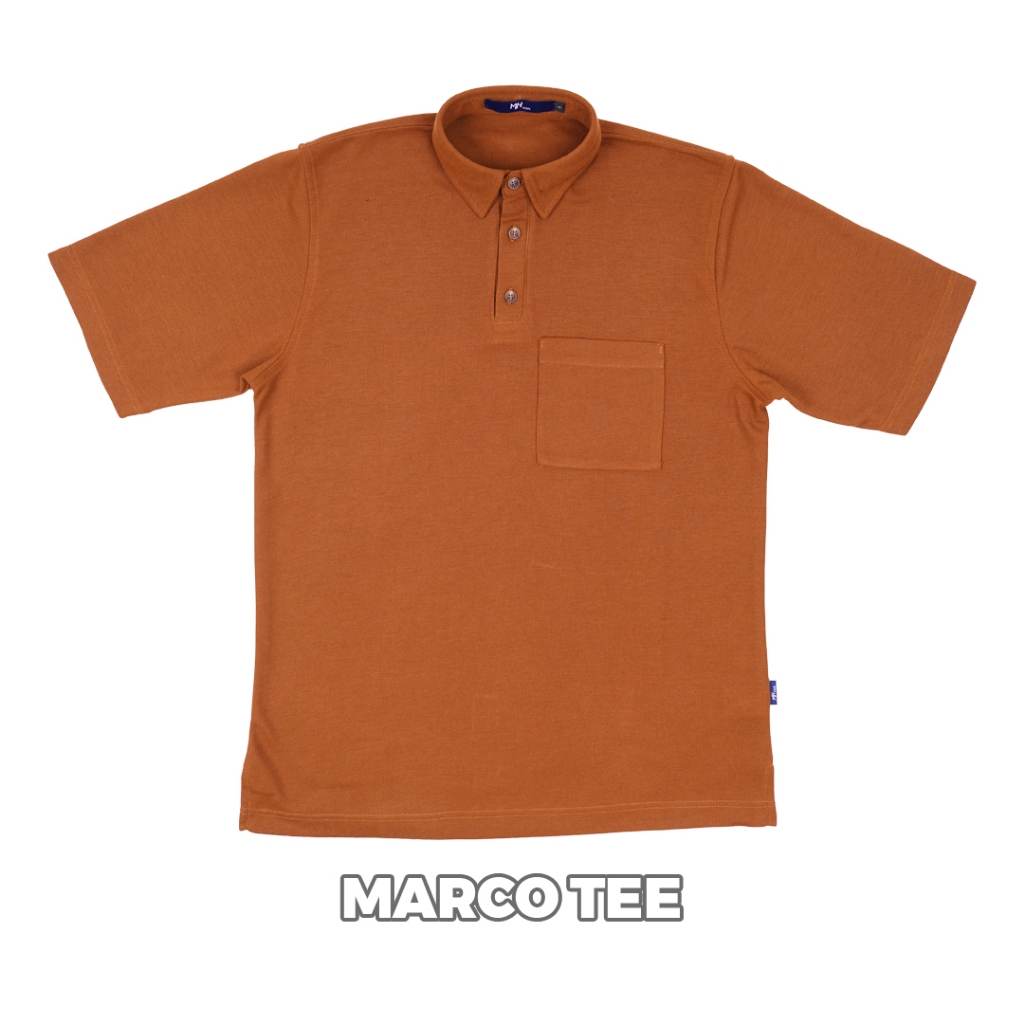 MH Fashion MARCO TEE Polo Shirt Kaos Kerah Polo Pria Bahan Pique Kemeja Casual Semi Formal Kerah Kom
