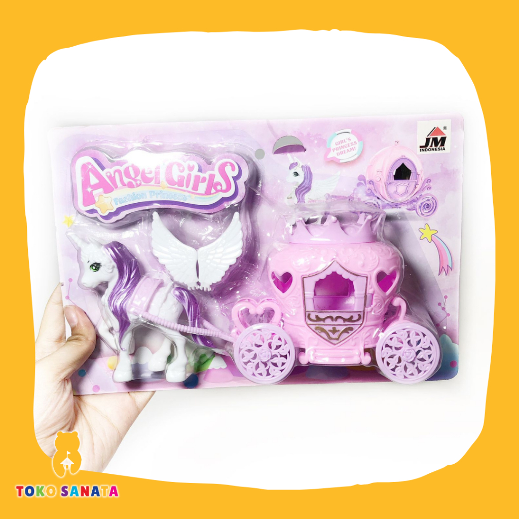 TOKOSANATA - Mainan Angel Girls Unicorn Set Kuda