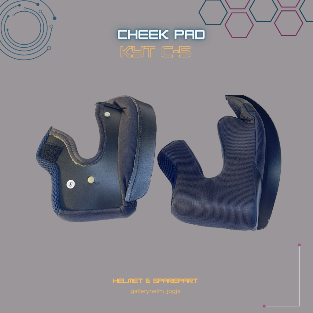 KYT C5 - Cheek Pad / cheekpad helm c5 / busa pipi helm c5 / sparepart original 100%