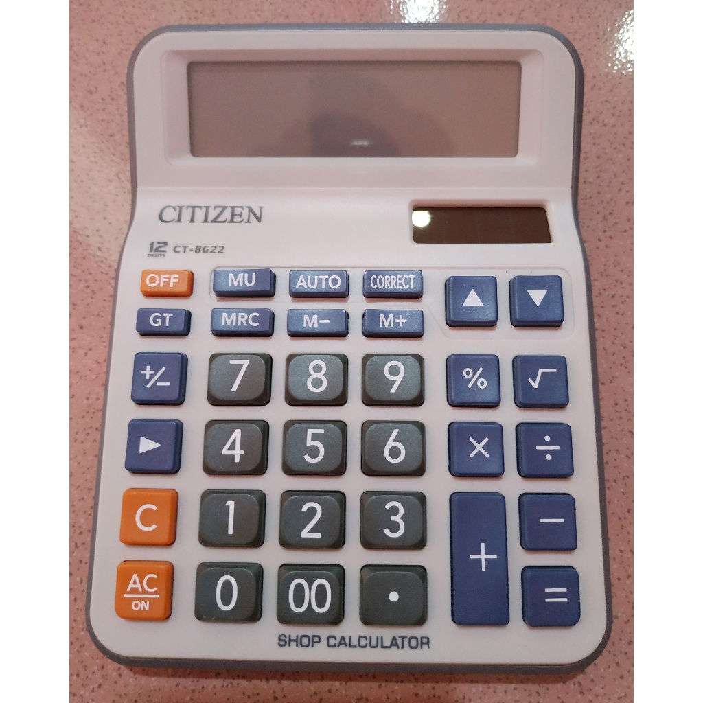 

CT 8622 - CT 988 Kalkulator 12 Digit Check and Correct - Kalkulator Meja Dagang Kantor