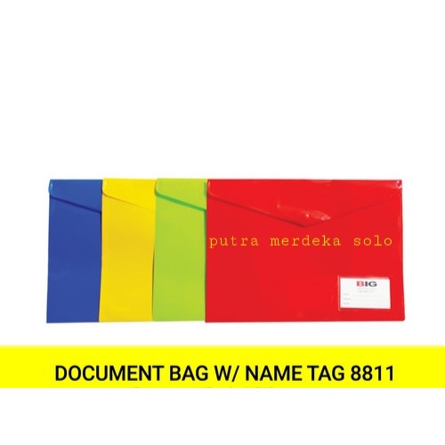 

Map Kancing Plastik Folio Model Envelope BIG No. 8811 dengan Nametag
