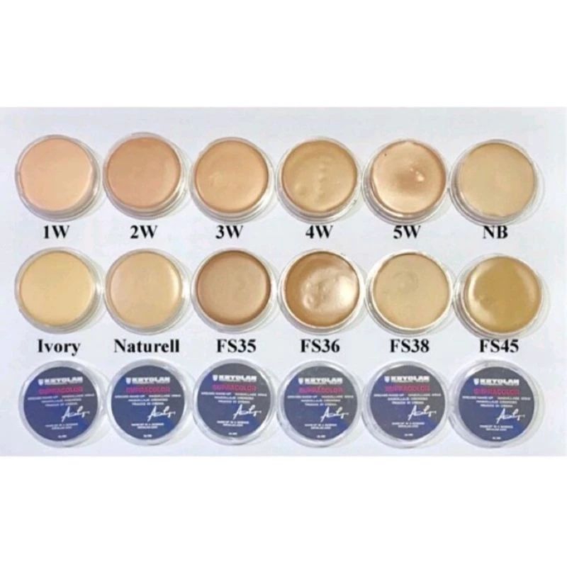 Super Foundation Kryolan Mini Kecil 8ml asli original terbaik