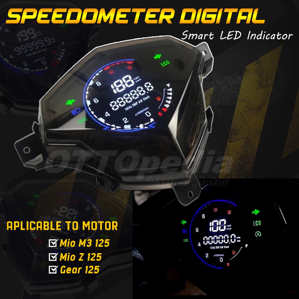 Speedometer Digital LED Assy Mio M3 / Mio Z 125 / Gear 125 Spido Kilometer Variasi Mio125