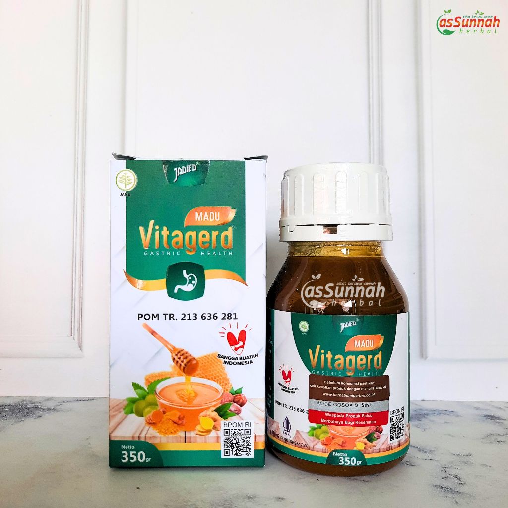 Madu Vitagerd Herbal GERD dan Asam Lambung Original Asli Ori dengan Gejala Susah Tidur Sakit Kepala