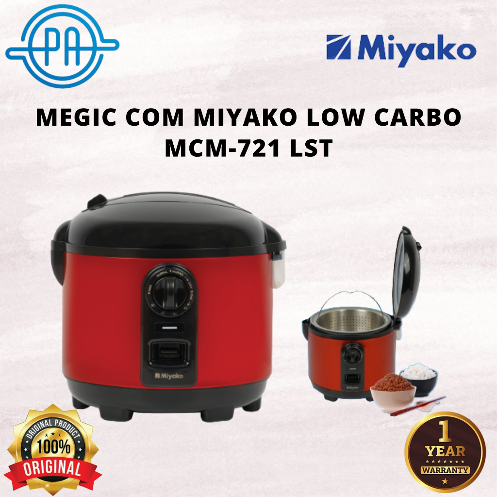 MEGIC COM MIYAKO / RICE COOKER MCM 721 LST / MCM721 / MCM-721 /  LOW CARBO