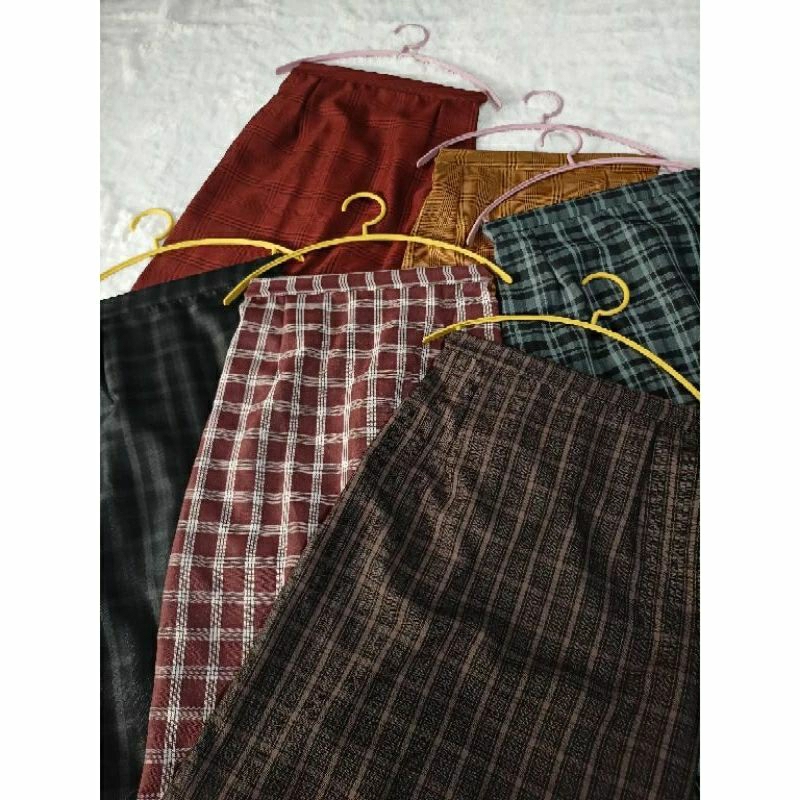 Rok motif Kotak kotak/ rok tartan/ rok korea