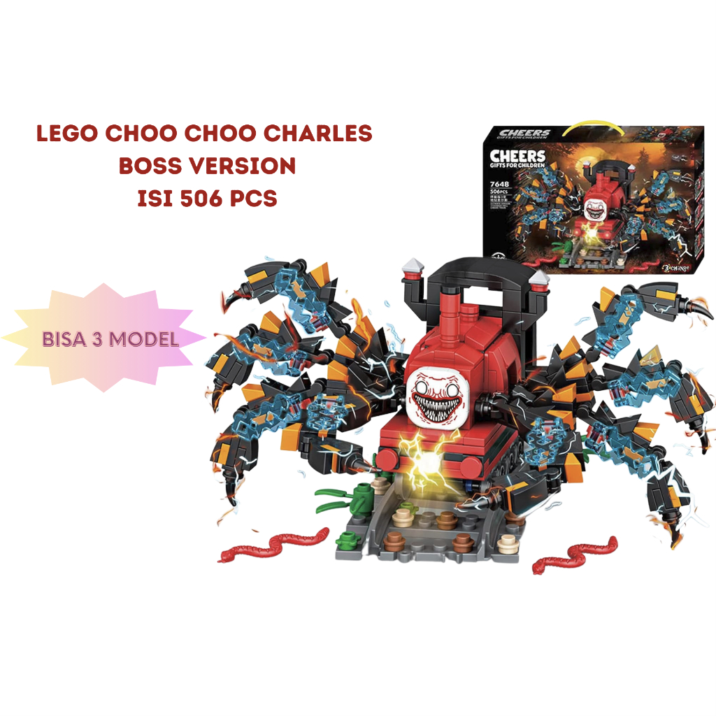 Mainan Edukasi Bricks Balok Choo Choo Charles Chaobao