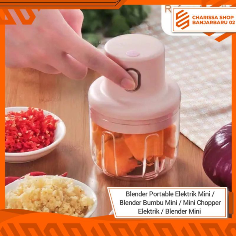 Blender Portable Elektrik Mini / Blender Bumbu Mini / Mini Chopper Elektrik / Blender Mini Tarik / B