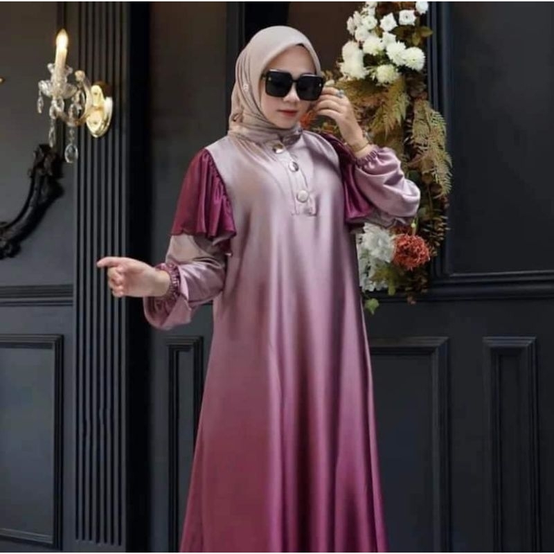 KAIN SILK GRADASI | SILK GRADASI 2 -3 WARNA | Harga Per 0,5 Meter | Bridesmaids Zahraa Textile