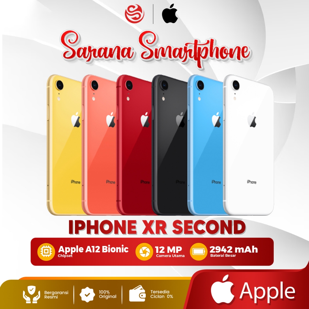 Apple Iphone XR [128 GB] [256] Second Original Fullset Like New