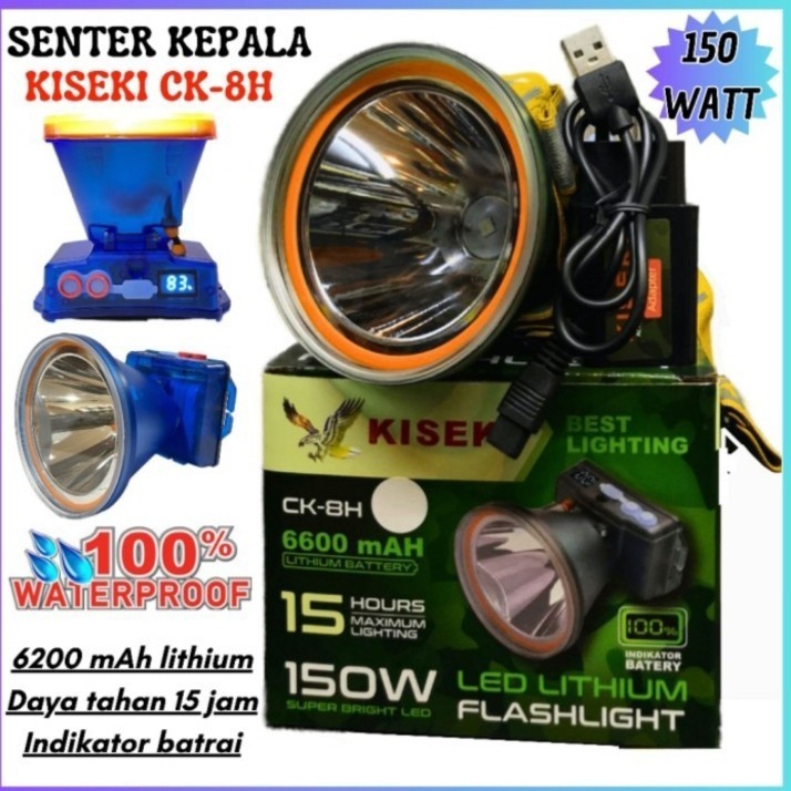CH-8H Kiseki Senter Kepala CK 8H 150w Senter ANTI AIR Headlamp Super