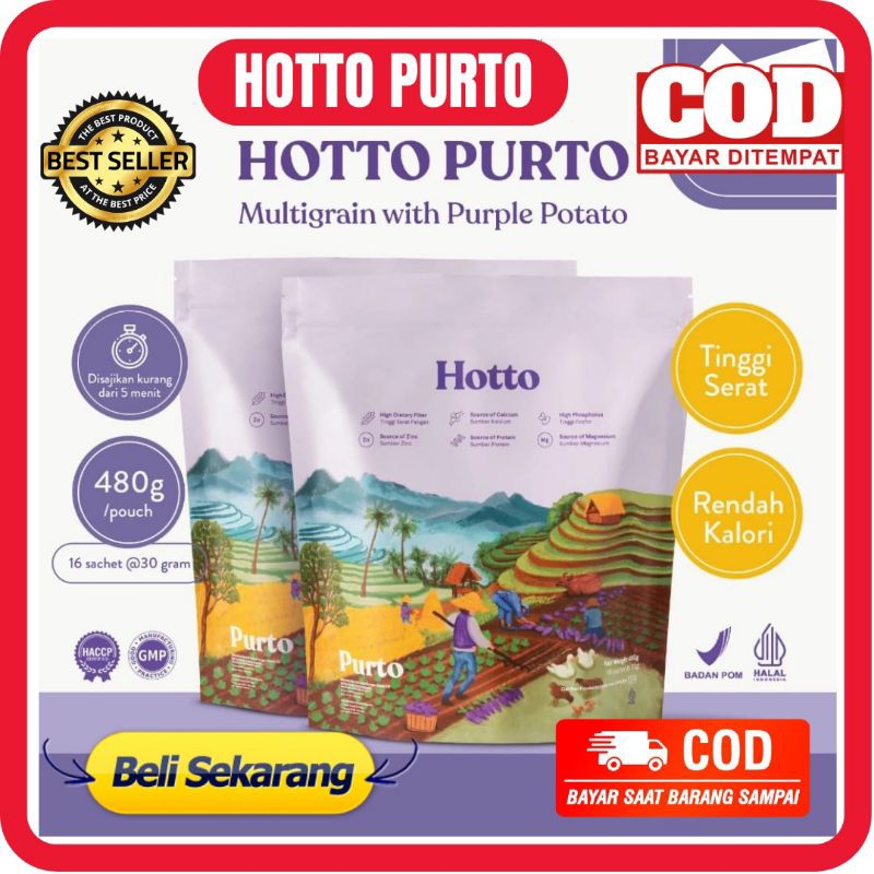 

[BISA COD] HOTTO PURTO 1 POUCH 16 SACHET BPOM HALAL MUI HOTTOPURTO HOTOPURTO MINUMAN KAYA SERAT TINGGI SERAT DAN RENDAH KALORI