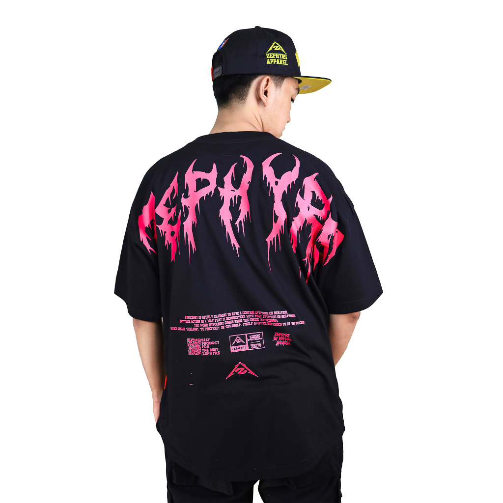 Kaos Oversize Heavy Cotton 20s Zephyrs Magenta Root