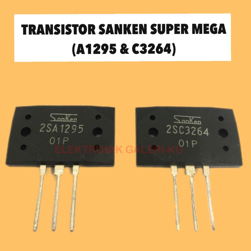 TRANSISTOR SANKEN SUPER MEGA A1295 & C3264