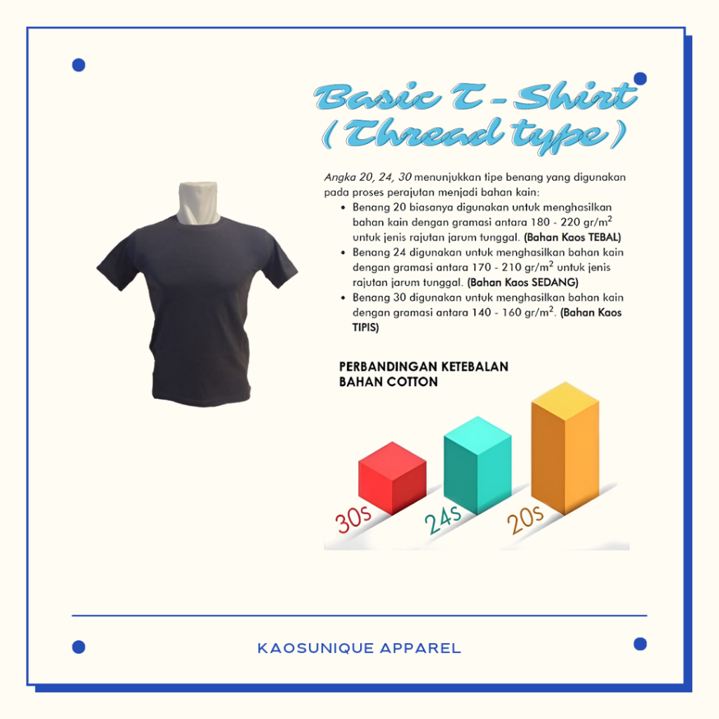 QH KAOSUNIQUE T-Shirt KARIMUNJAWA ROUND - Unisex Katun Combed 20s Sablon DTG Kaos Wisata Jawa Tengah