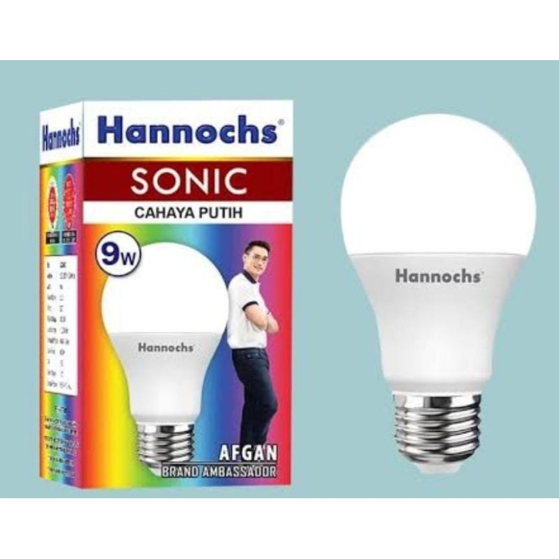 Lampu bohlam LED 9 watt hannochs