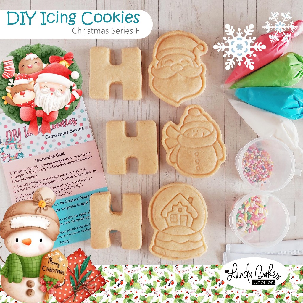 

DIY Icing Cookies/ Decorating/ Kukis Hias/ Kue Kering/ Souvenir/ Natal- Christmas F