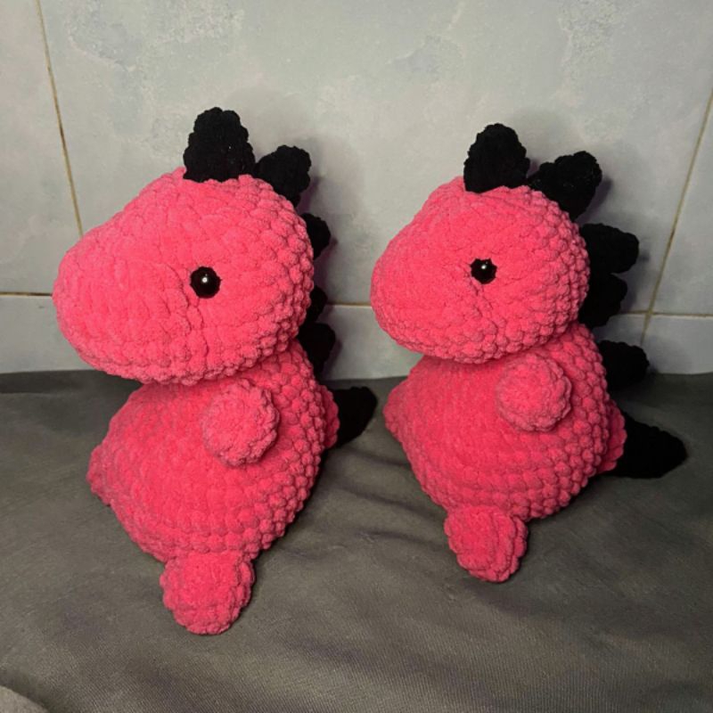 Boneka Rajut Amigurumi Dinosaurus Stuffed Animal