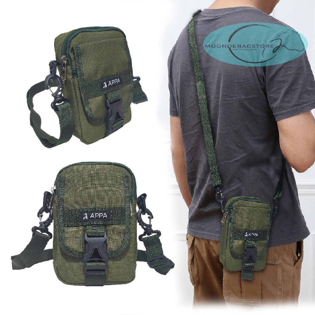 TAS SELEMPANG SABUK TACTICAL ARMY AIRSOFT SAKU KECIL PRIA SLINGBAG TAKTIS MINI APPA302 ROVER