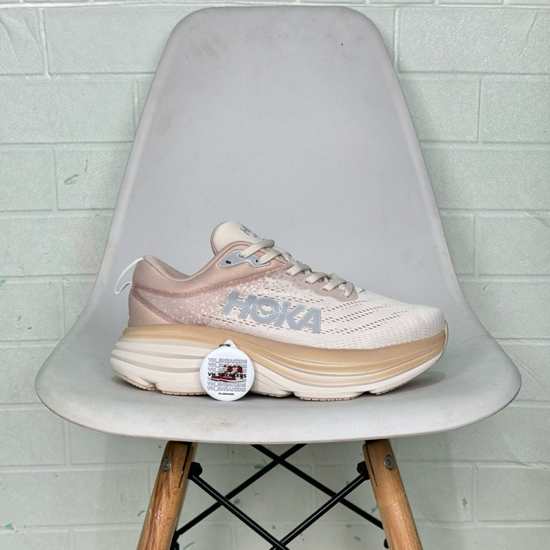 Sepatu Hoka One One Bondi 8 Shifting Sand Eggnog
