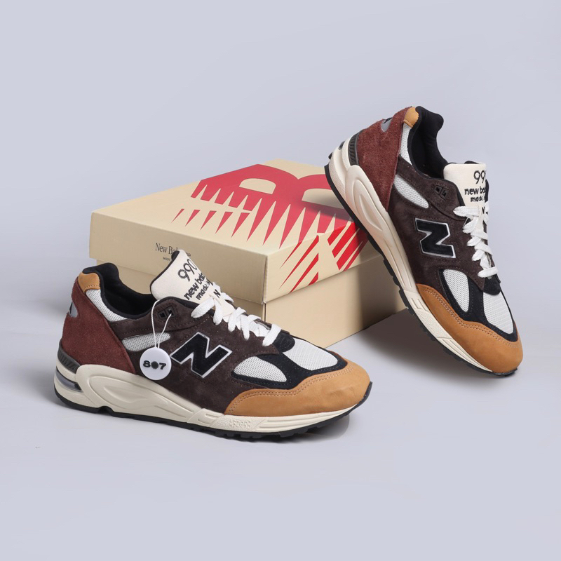 New Balance 990 V2 Made In Usa Black Tan